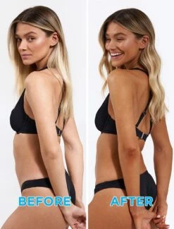 Bondi Get Glowing Tanning Routine 4-piece Gift Set -Cosméticos Ventas AU22Q1DIG12 LIQUID GOLD BEFORE AFTER PDP 01