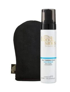 Self Tanning Foam Light Medium & Application Mitt Bundle